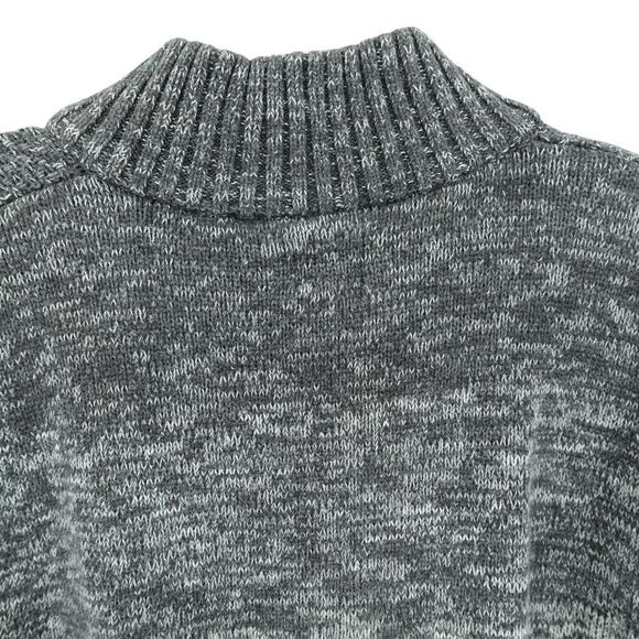 JB Holt Gray Half-Zip Cotton Men’s Sweater Size Large - Picture 6 of 14